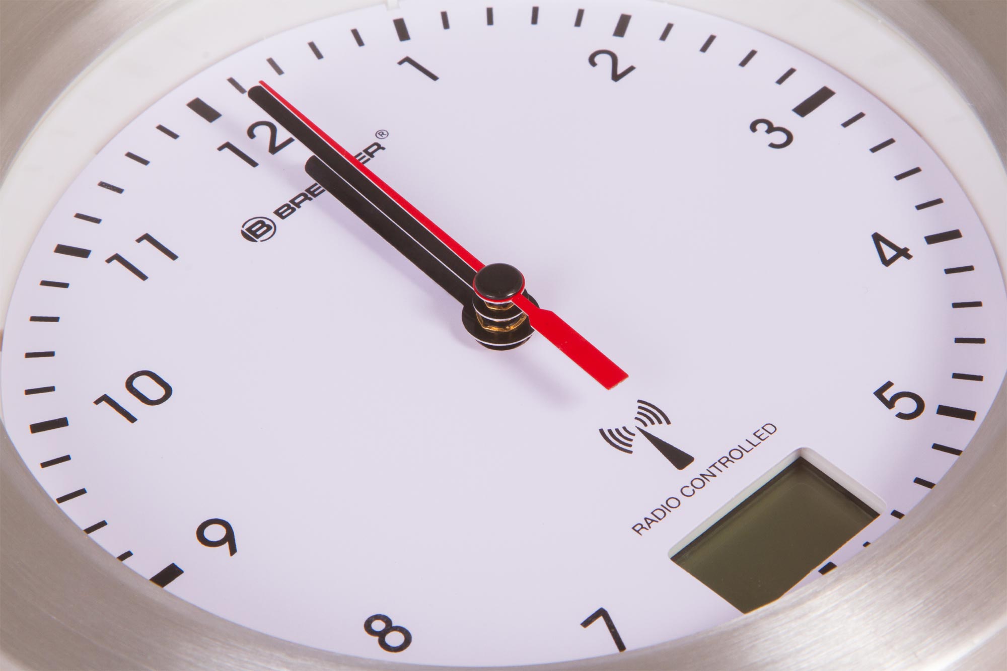 Bresser MyTime Bath Waterproof Wall Clock, white