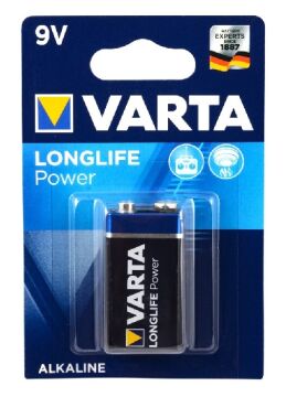 Varta Longlife Power 9V Alkalin Pil