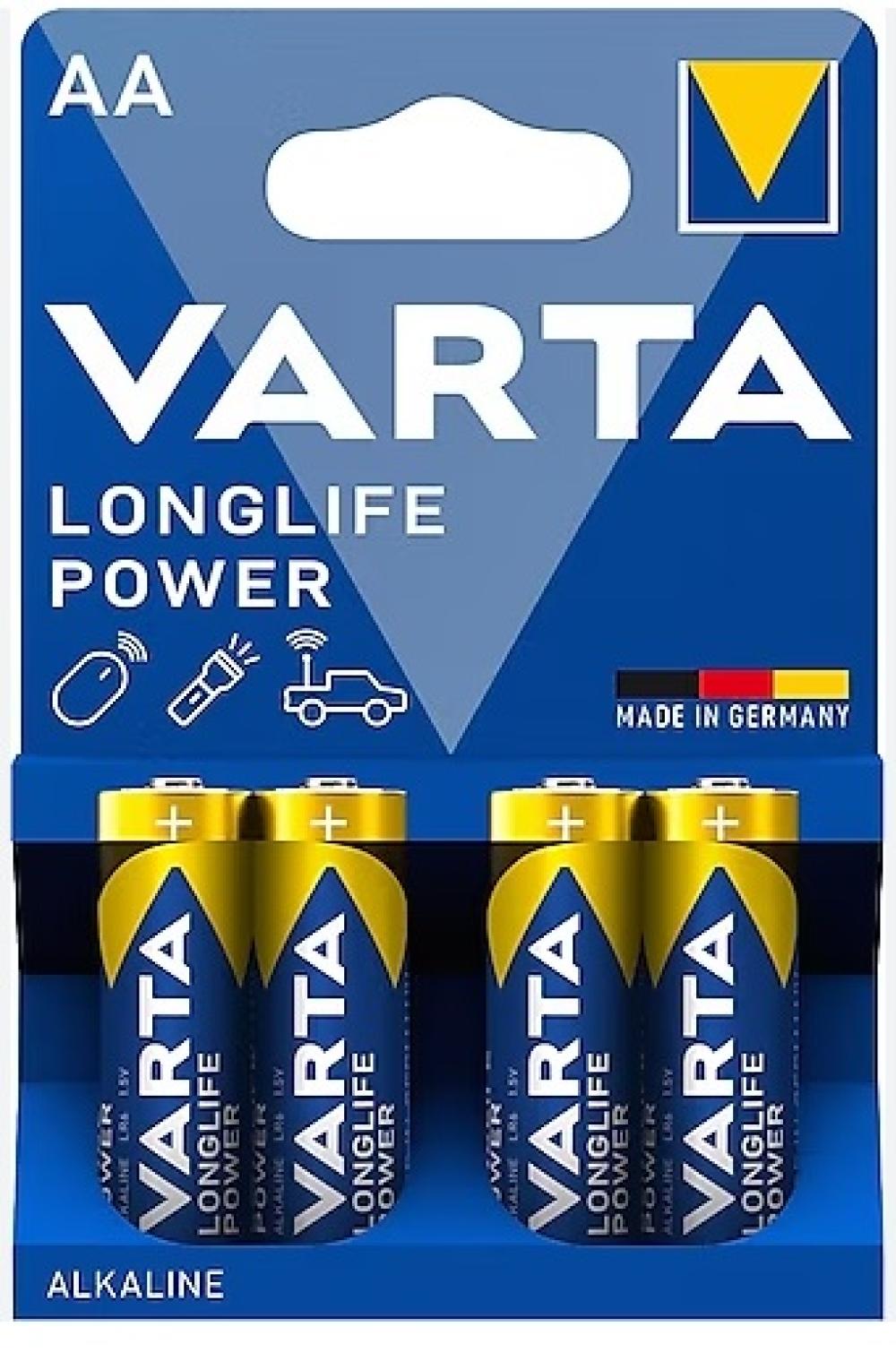 Varta 4906 Longlife Power AA Size 4lü Kalem Pil