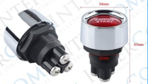 ATEŞLEME BUTONU 3P KIRMIZI IŞIKLI   IC-180A-2