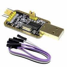 Arduino CH340G RS232 USB-TTL Seri Haberleşme Dönüştürücü Modülü + 9 Küçük Kablo