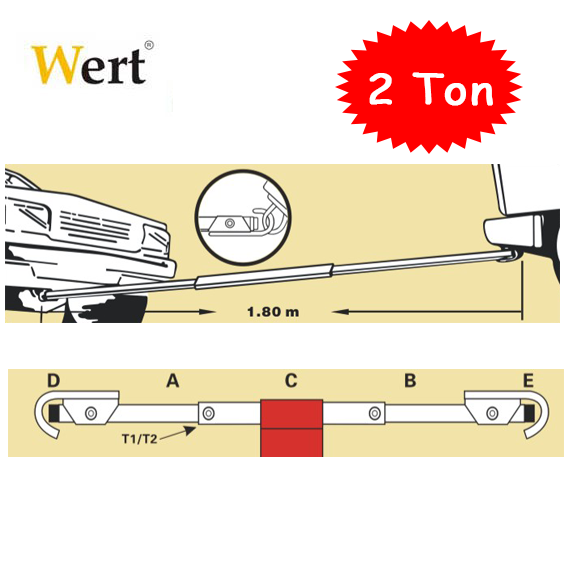 WERT 2638 Oto Çekme Barı