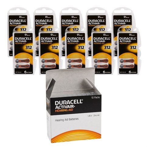 Duracell Activair 312 Kulaklık Pili 6lı Blister - 10lu Paket