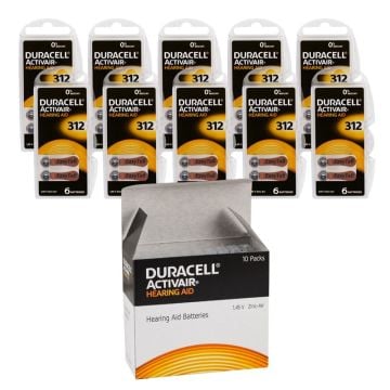 Duracell Activair 312 Kulaklık Pili 6lı Blister - 10lu Paket