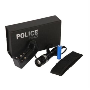 Police PS-C3, PC-C3 Lityum Kalem Pilli, Zoom'lu, Şarjlı, LED'li El Feneri