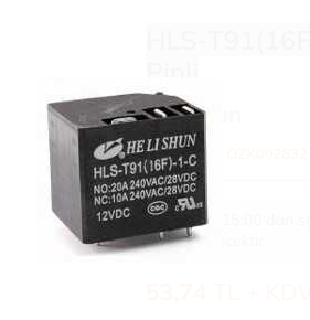 HLS-T91(16F)-1-DC12V-C 30 Amper 5 Pinli