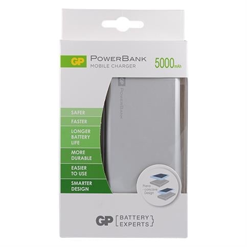 GP GPFP05MSE-2B1 Powerbank Li-İon 5000 Mah Harici Batarya Gümüş