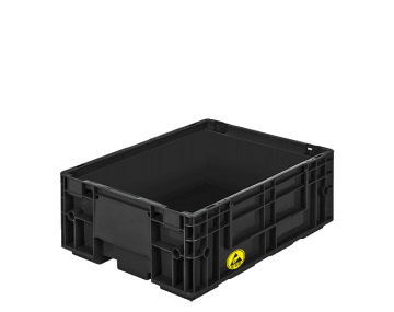Plastik ESD Kasalar R-KLT-4115   Dış ebatları: 300x400x147 mm