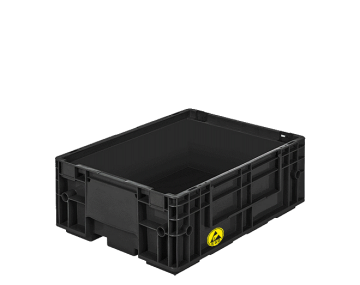 Plastik ESD Kasalar R-KLT-4115   Dış ebatları: 300x400x147 mm