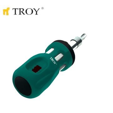 TROY 22006 Bits Uçlu Cırcırlı Topaç Tornavida Seti