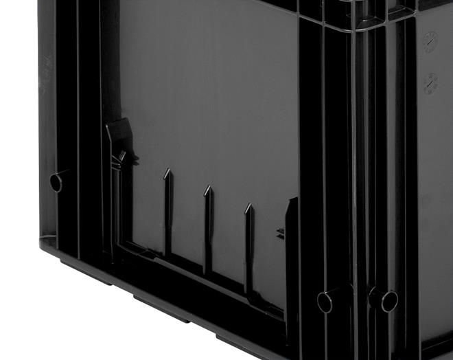 Plastik ESD Kasalar R-KLT-4122   Dış ebatları: 300x400x215 mm