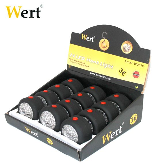 WERT 2616 Çalışma Lambası, 24 LED'li