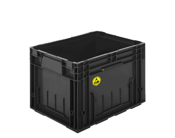 Plastik ESD Kasalar R-KLT-4129    Dış ebatları: 300x400x280 mm