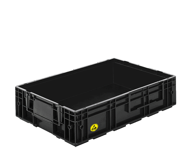 Plastik ESD Kasalar RL-KLT-6047  400 x 600 x 147 mm