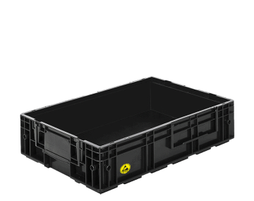 Plastik ESD Kasalar RL-KLT-6047  400 x 600 x 147 mm