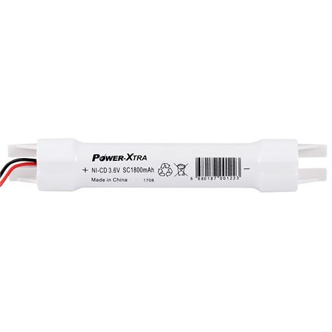 Power-Xtra 3S1P - 3.6V 1800 Mah SC - Ni-Cd Şarjlı Batarya - BRK24-Soketli-VH