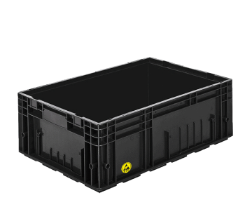 Plastik ESD Kasalar R-KLT-6122   Dış ebatları: 400x600x215 mm