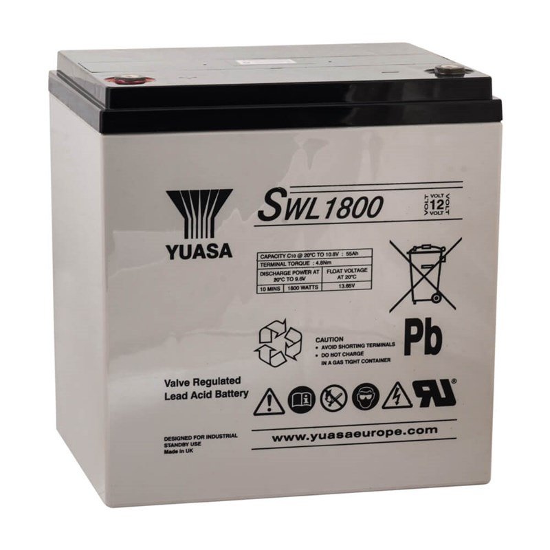 Yuasa SWL1800 12V 56 Ah Bakımsız Kuru Akü