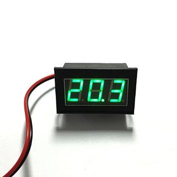 Arduino 0.56'' 0-30V 3 Kablolu DC YEŞİL Voltmetre