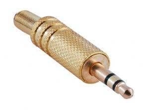 3.5MM STEREO ERKEK METAL KONNEKTÖR - GOLD KS103