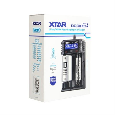 Xtar Rocket SV2 Li-İon Ni-Mh/Ni-Cd Hızlı Şarj Cihazı