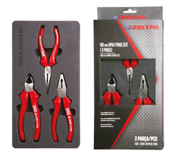 İzeltaş 3020002003 160mm Opak Pense Seti 3 Parça
