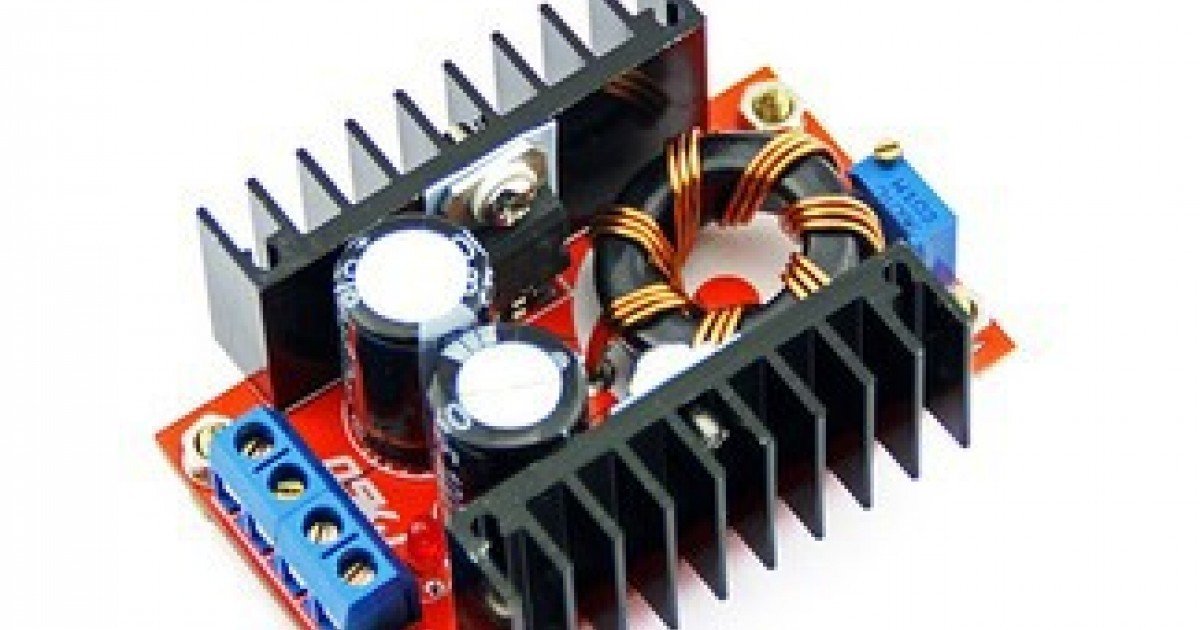 Arduino 150W DC-DC Ayarlanabilir Gerilim Yükseltici Modülü