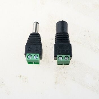 Erkek + Dişi 5.5mm 2.1 DC Soket