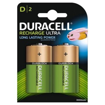 Duracell 1.2V 3000mAh Şarj Edilebilir Büyük Boy Pil 2'li Paket