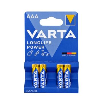 Varta 4903  High Energy AAA Size İnce Kalem Pil 4'lü