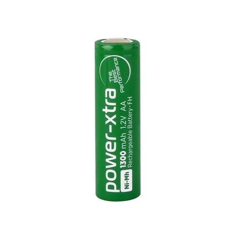 Power-Xtra 1.2V Ni-Mh AA 1300 mAh Şarjlı Kalem (Flat) Pil