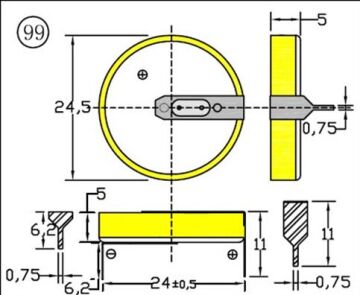 Power-Xtra LIR2450 110 Mah Pinli Şarjlı Pil (2PT/Yatay)