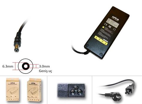 RETRO Toshiba Dynabook 19V 6.3A 120W Geniş Uç Notebook Adaptör RPA-AC071