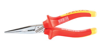 İzeltaş 3220136180 1000V İzoleli Elektrikçi Kargaburun Düz Uçlu 180 mm