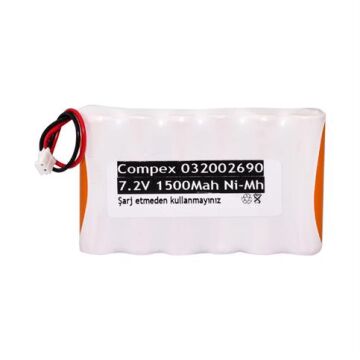 PB 7.2 Volt 1500 mAh Ni-Mh Compex Muadil Medikal Batarya Paketi