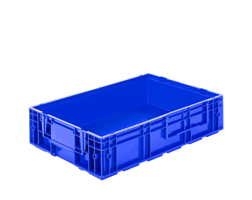 Yanları ve altı kapalı kasa  R-KLT-6415  Dış ebatları: 400x600x147 mm