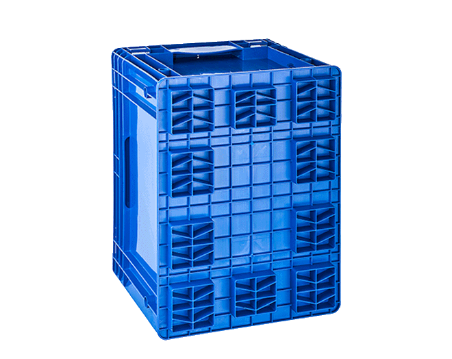 Yanları ve altı kapalı kasa  R-KLT-6415  Dış ebatları: 400x600x147 mm