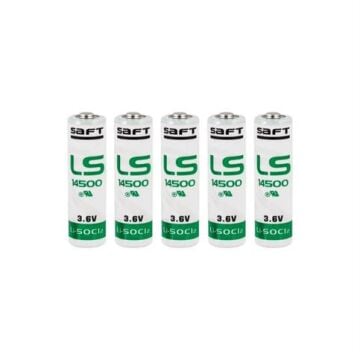 Saft LS 14500 AA Size Lithium Pil 5 Li Paket