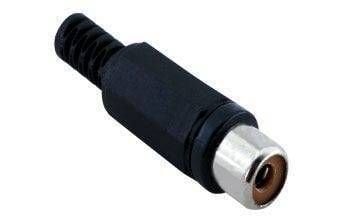 RCA DİŞİ PLASTİK KONNEKTÖR - SİYAH KS303