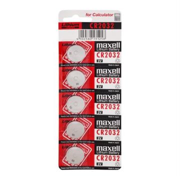 Maxell CR2032 Lithium Pil 5Li Blister - Kırmızı Paket