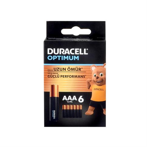 Duracell Optimum AAA İnce Kalem Pil 6Lı