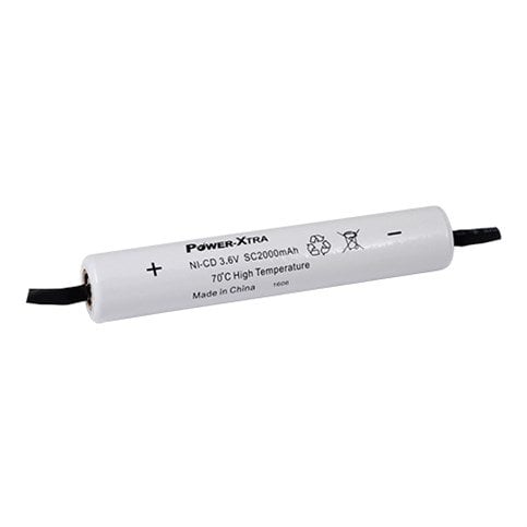 Power-Xtra 3S1P 3.6V Ni-Cd SC 1800 Mah Şarjlı Pil/Batarya Grubu (Yüksek Sıcaklık/Pinli)