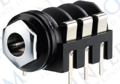 6,3mm Stereo Jak Dişi Şase 90° 6p  IC-261G-2