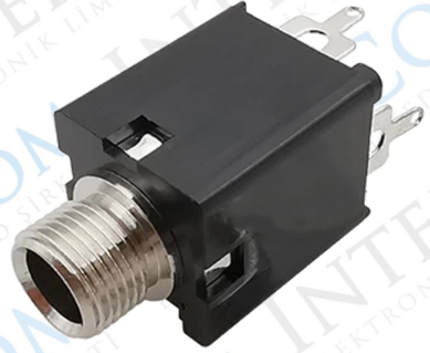 6,3mm Stereo Jack Dişi Şase 180° 5P  IC-261G-1