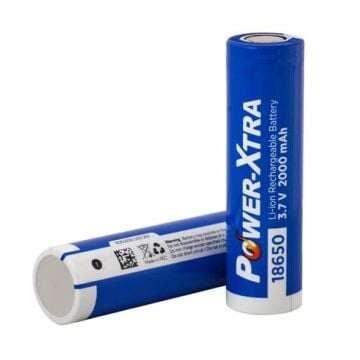 Power-Xtra 18650 - 3.7V  2000 Mah - Li-İon Pil - Başsız