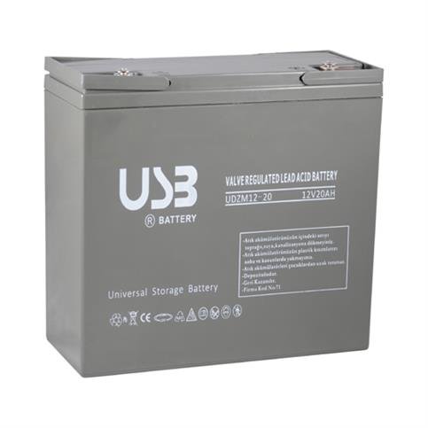 USB DZM 12V 20 Ah Elektrikli Bisiklet Aküsü