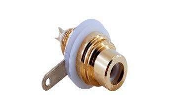 RCA ŞASE DİŞİ GOLD KONNEKTÖR - KIRMIZI KS309