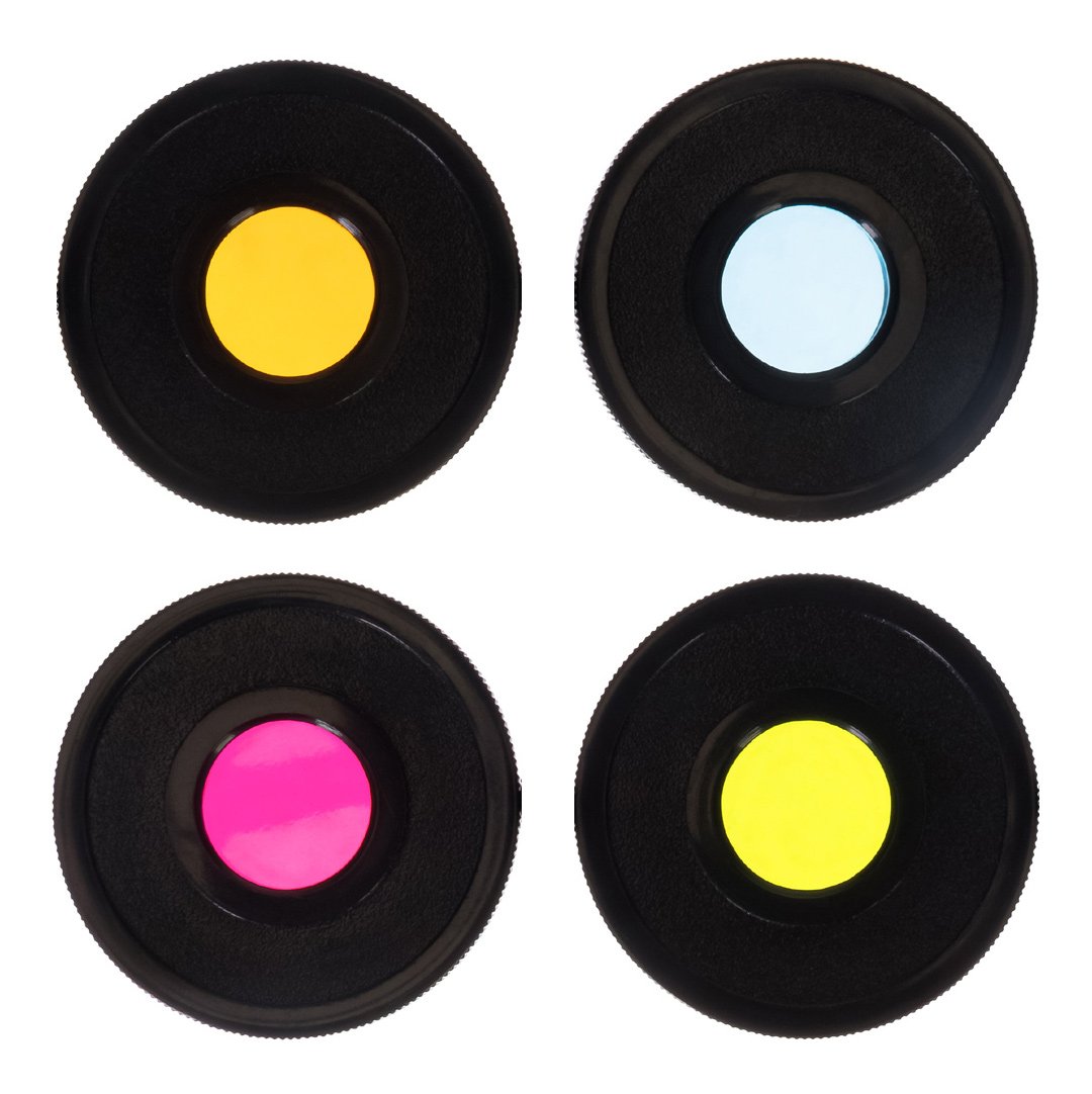 Bresser 1,25'' Color Filters Set Essential (Red, Green, Blue, Yellow)