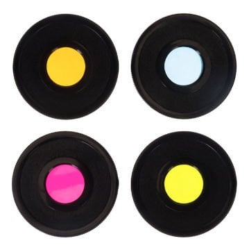 Bresser 1,25'' Color Filters Set Essential (Red, Green, Blue, Yellow)