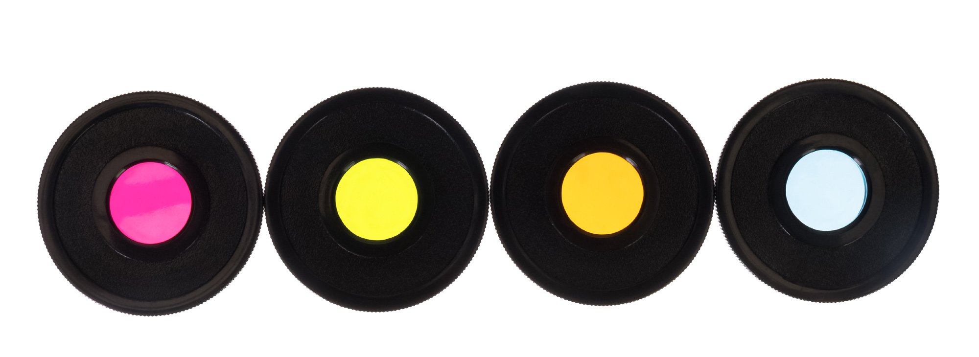 Bresser 1,25'' Color Filters Set Essential (Red, Green, Blue, Yellow)